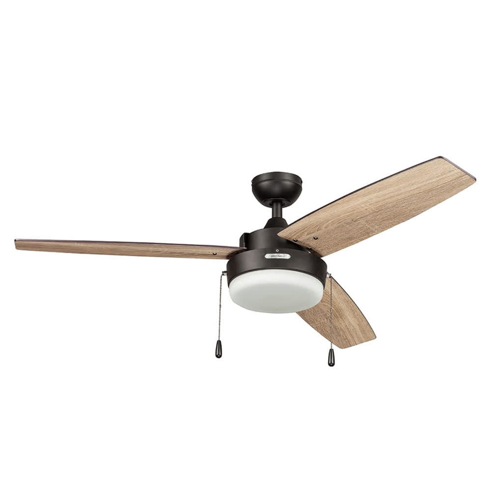Ventilador Medina Smart 52" 3 Aspas Castaño/Pino – Coolfan